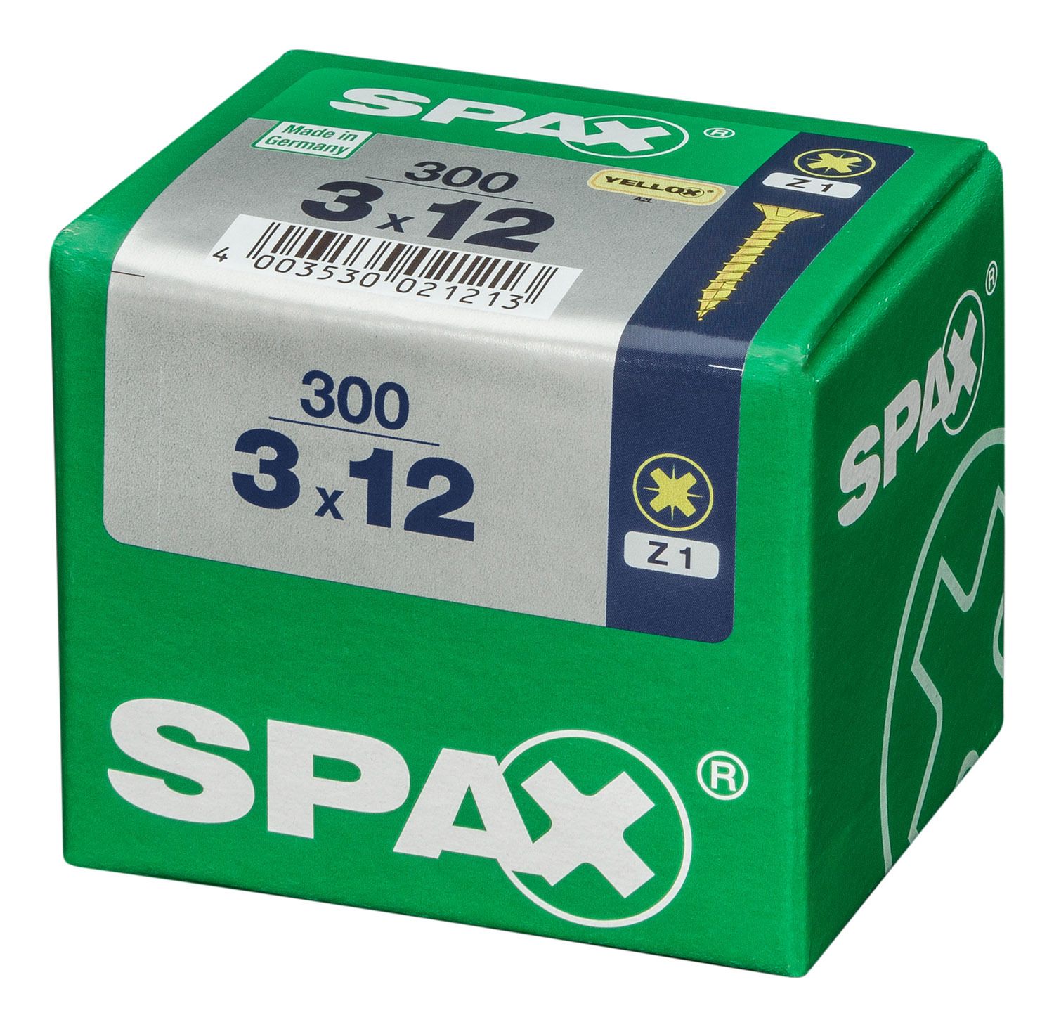 PLANA SPAX Z1 YELLOX L 300 UD.