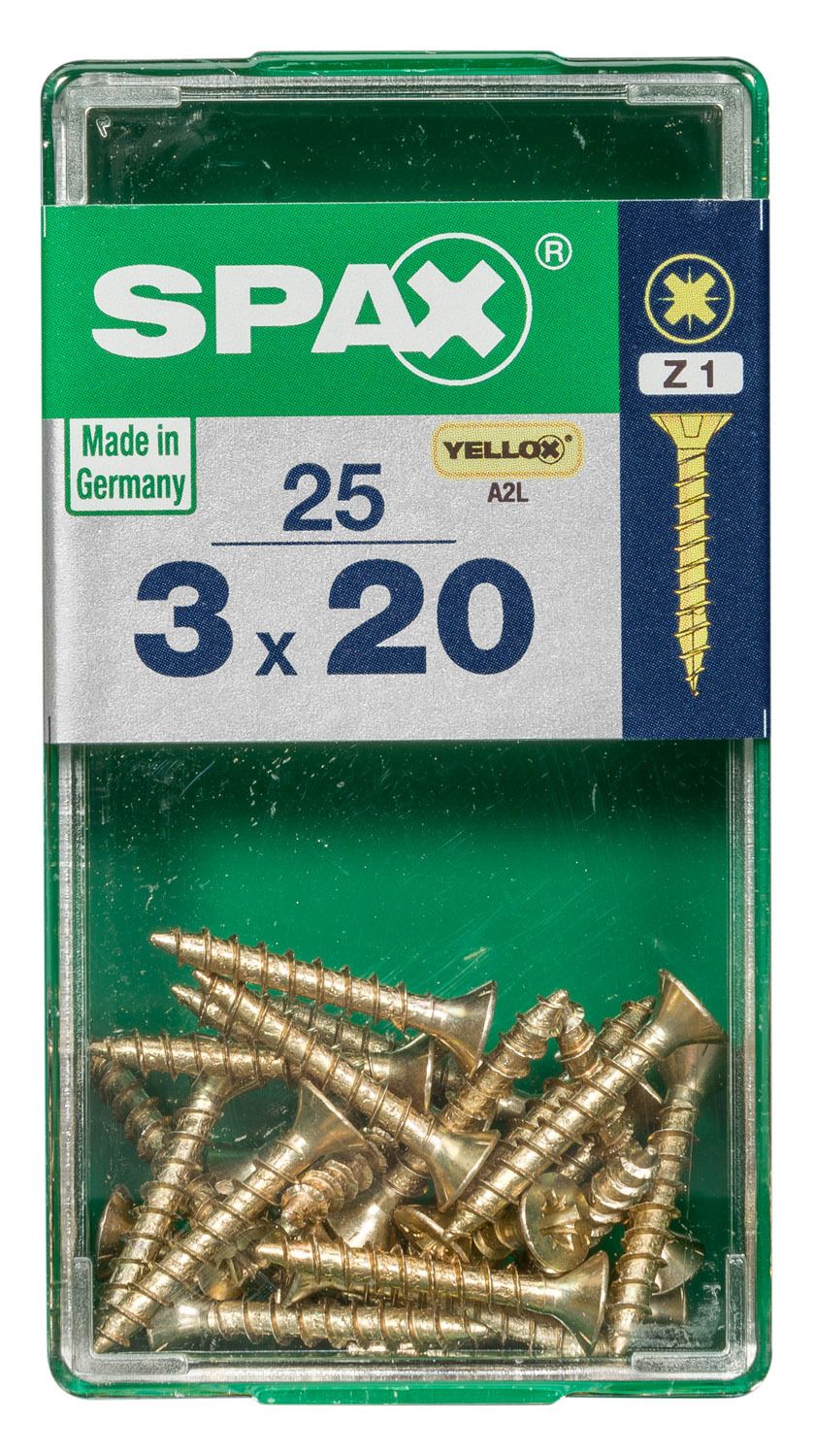 PLANA SPAX Z1 YELLOX S 25 UD.