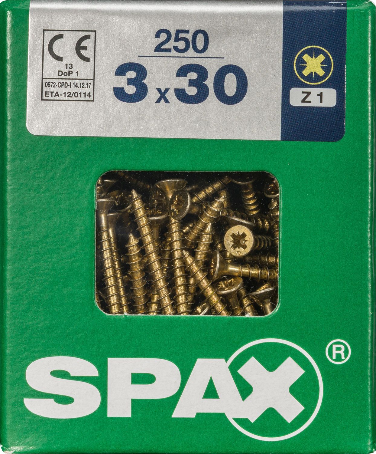 PLANA SPAX Z1 YELLOX L 250 UD.