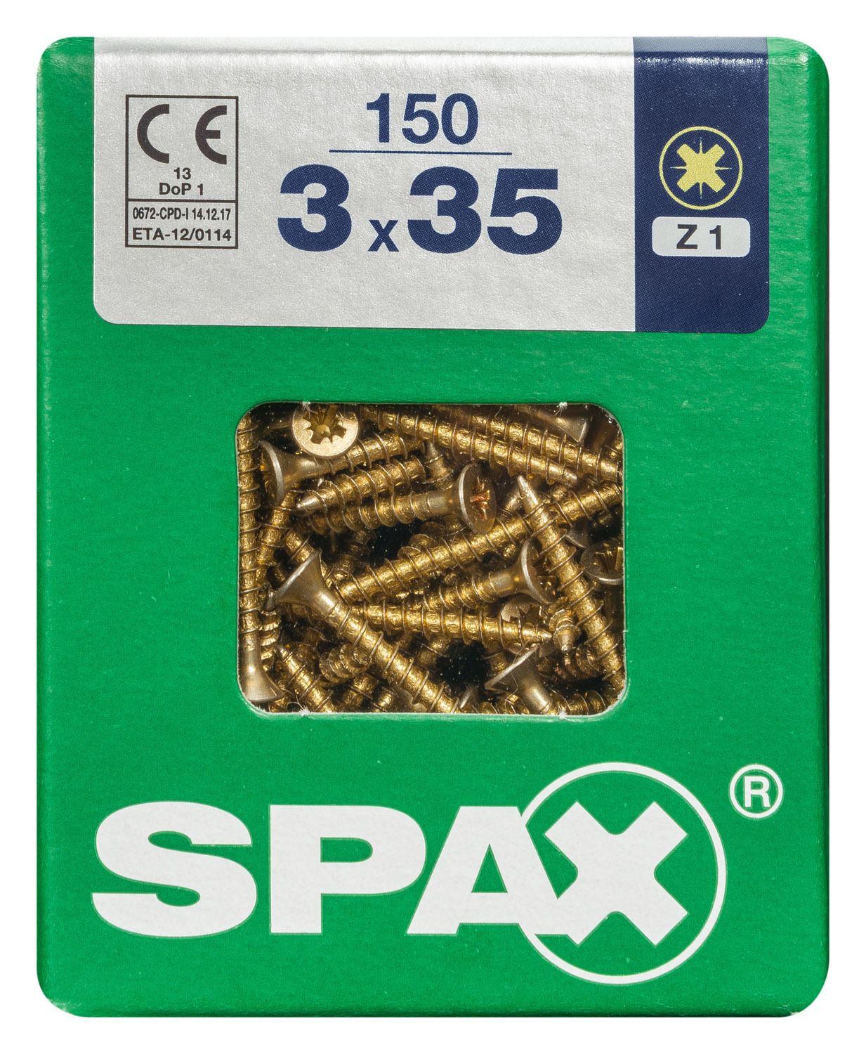 PLANA SPAX Z1 YELLOX L 150 UD.