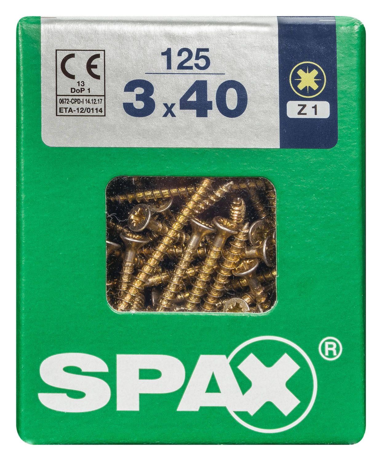 PLANA SPAX Z1 YELLOX L 125 UD.
