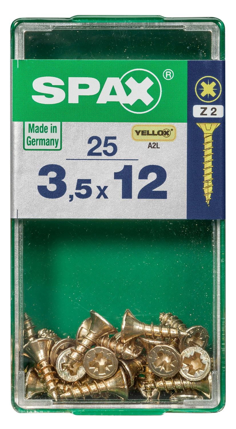 PLANA SPAX Z2 YELLOX S 25 UD.
