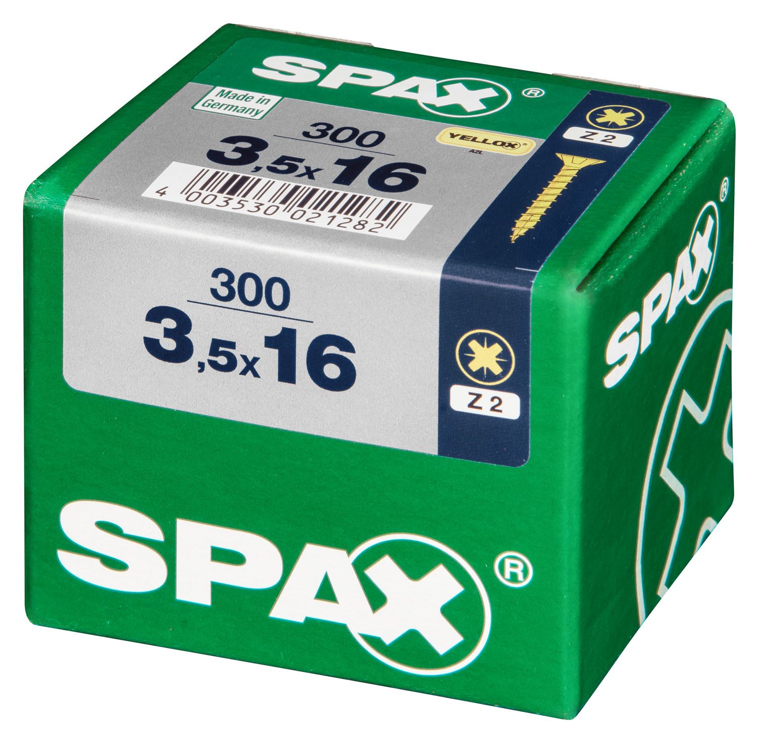 PLANA SPAX Z2 YELLOX L 300 UD.