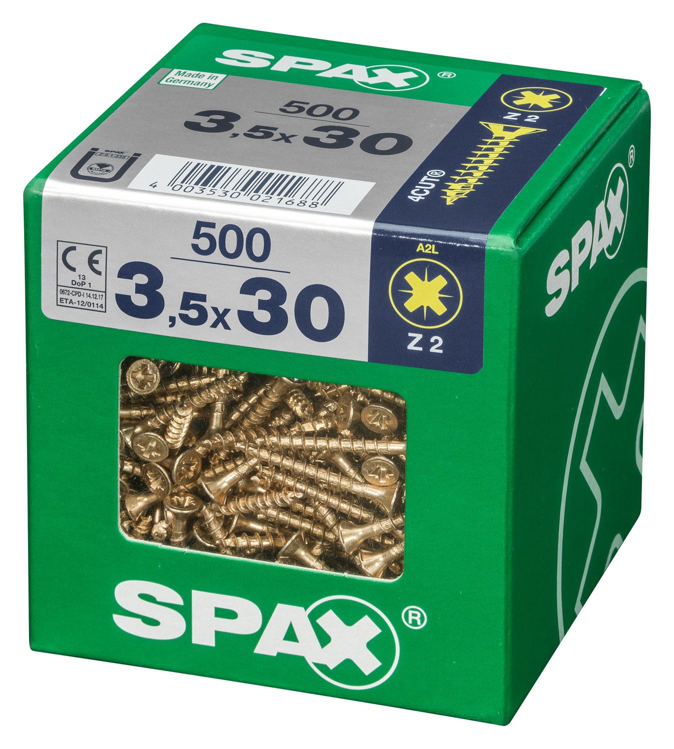PLANA SPAX Z2 YELLOX XL 500 UD.