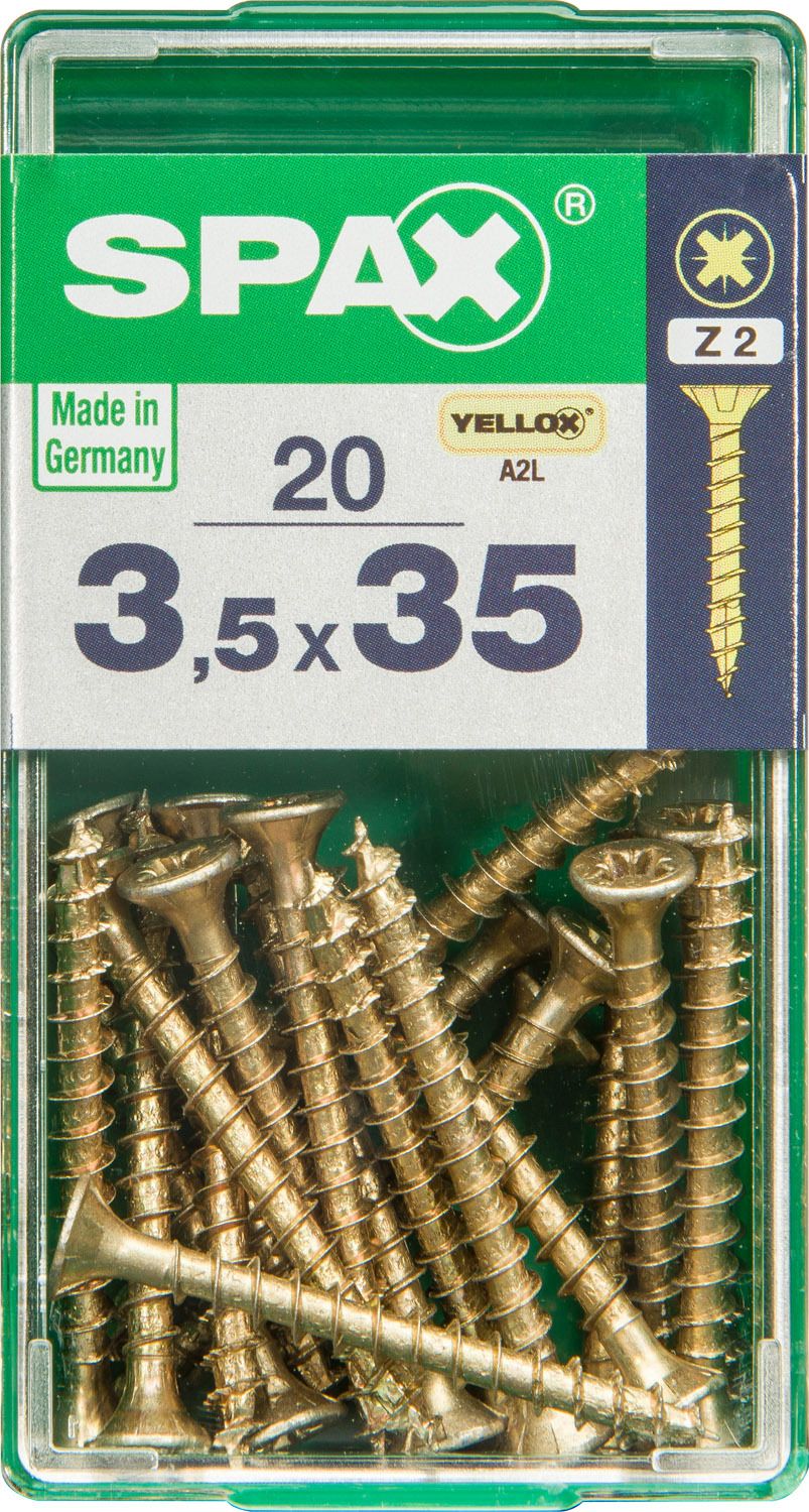 PLANA SPAX Z2 YELLOX S 20 UD.