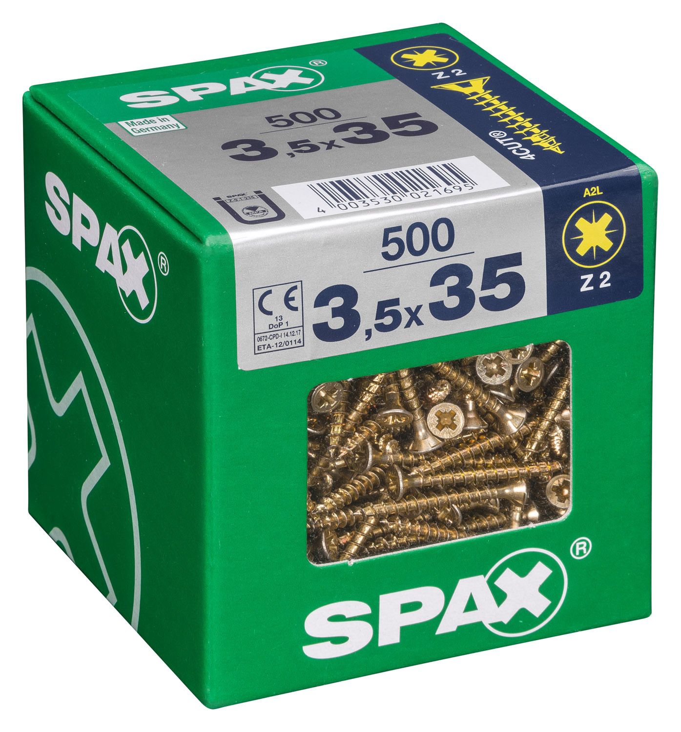 PLANA SPAX Z2 YELLOX XL 500 UD.