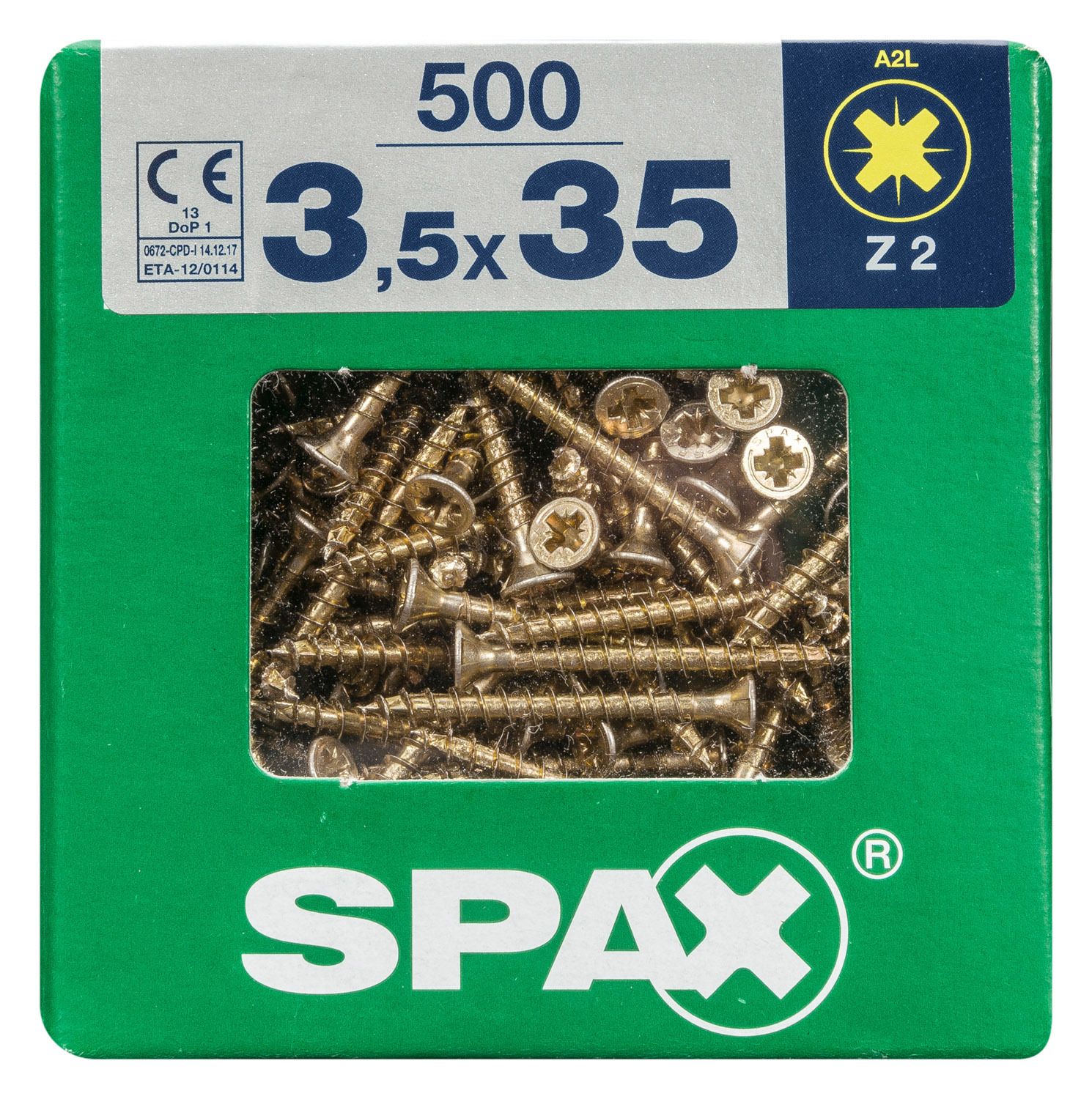 PLANA SPAX Z2 YELLOX XL 500 UD.
