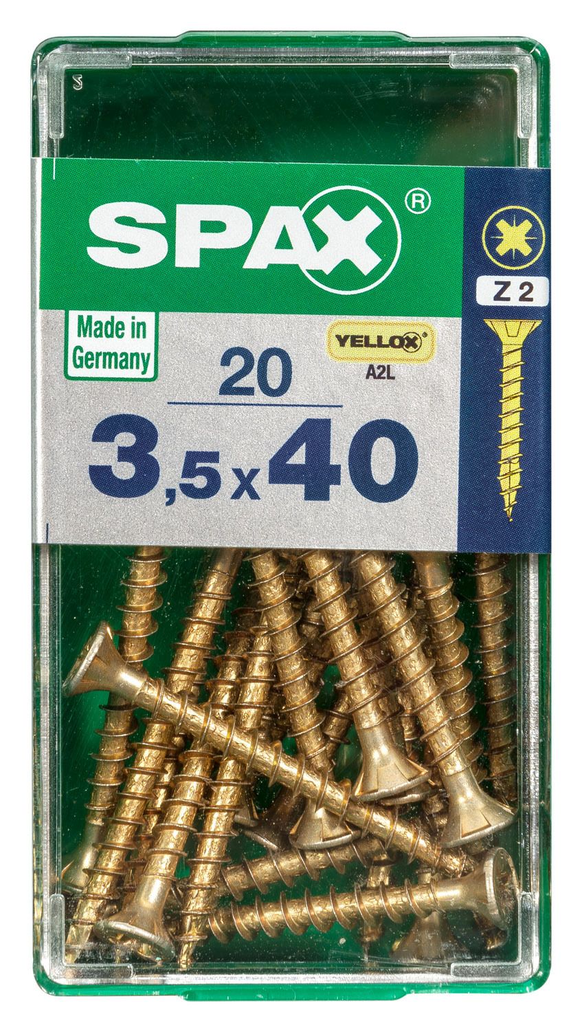 PLANA SPAX Z2 YELLOX S 20 UD.