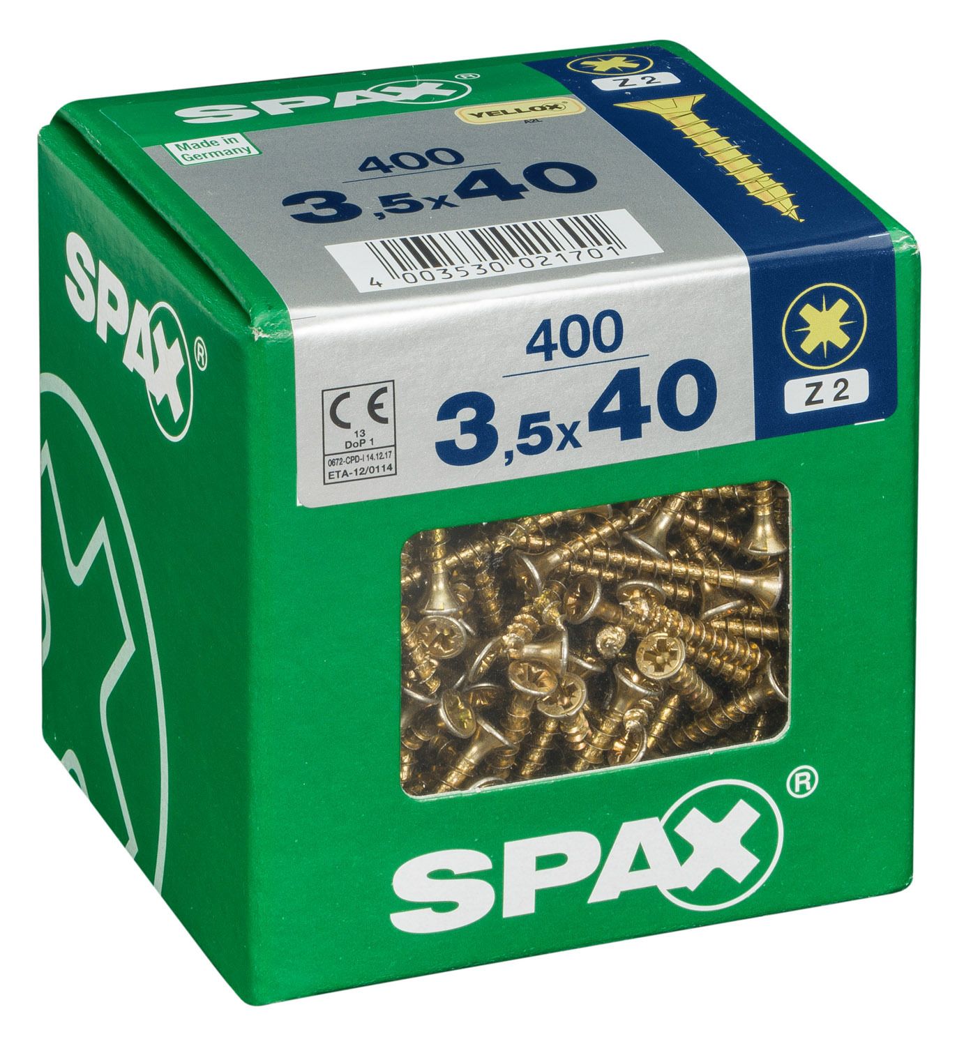 PLANA SPAX Z2 YELLOX XL 400 UD.