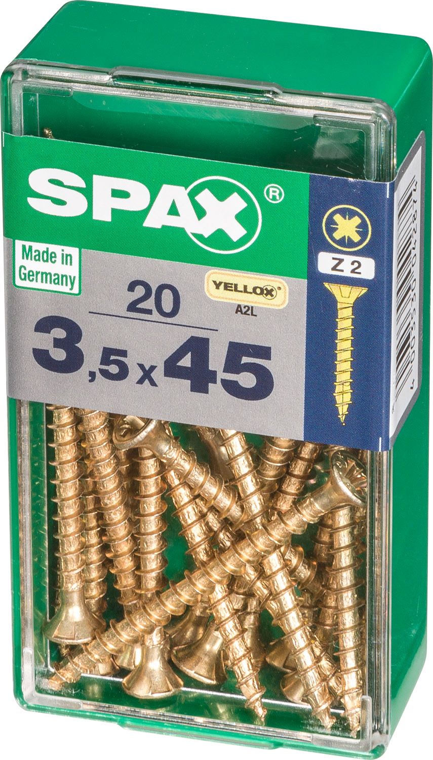 PLANA SPAX Z2 YELLOX S 20 UD.