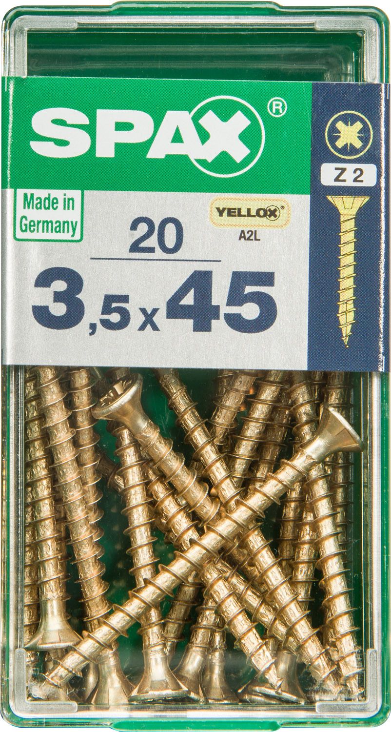 PLANA SPAX Z2 YELLOX S 20 UD.