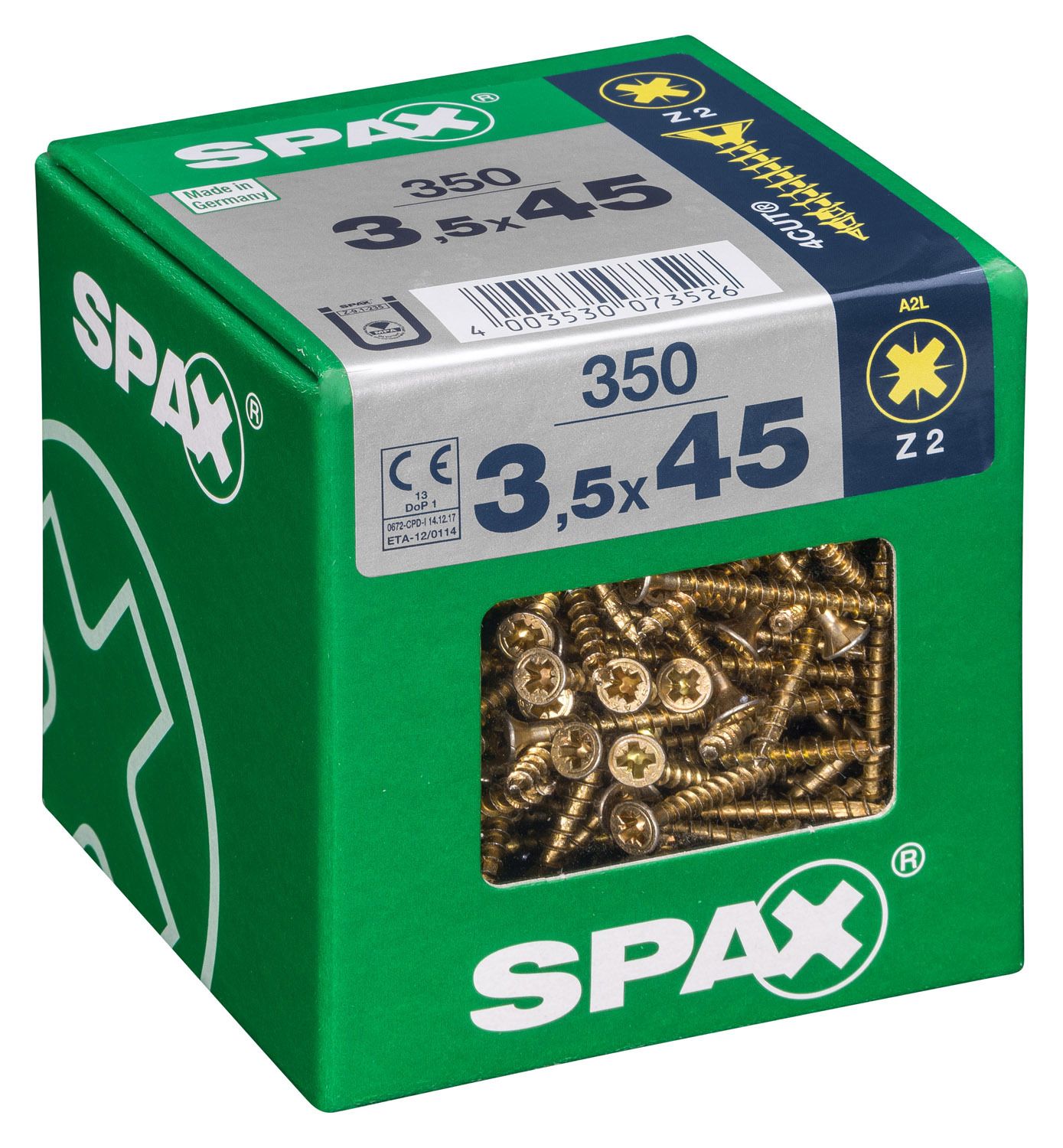 PLANA SPAX Z2 YELLOX XL 350 UD.