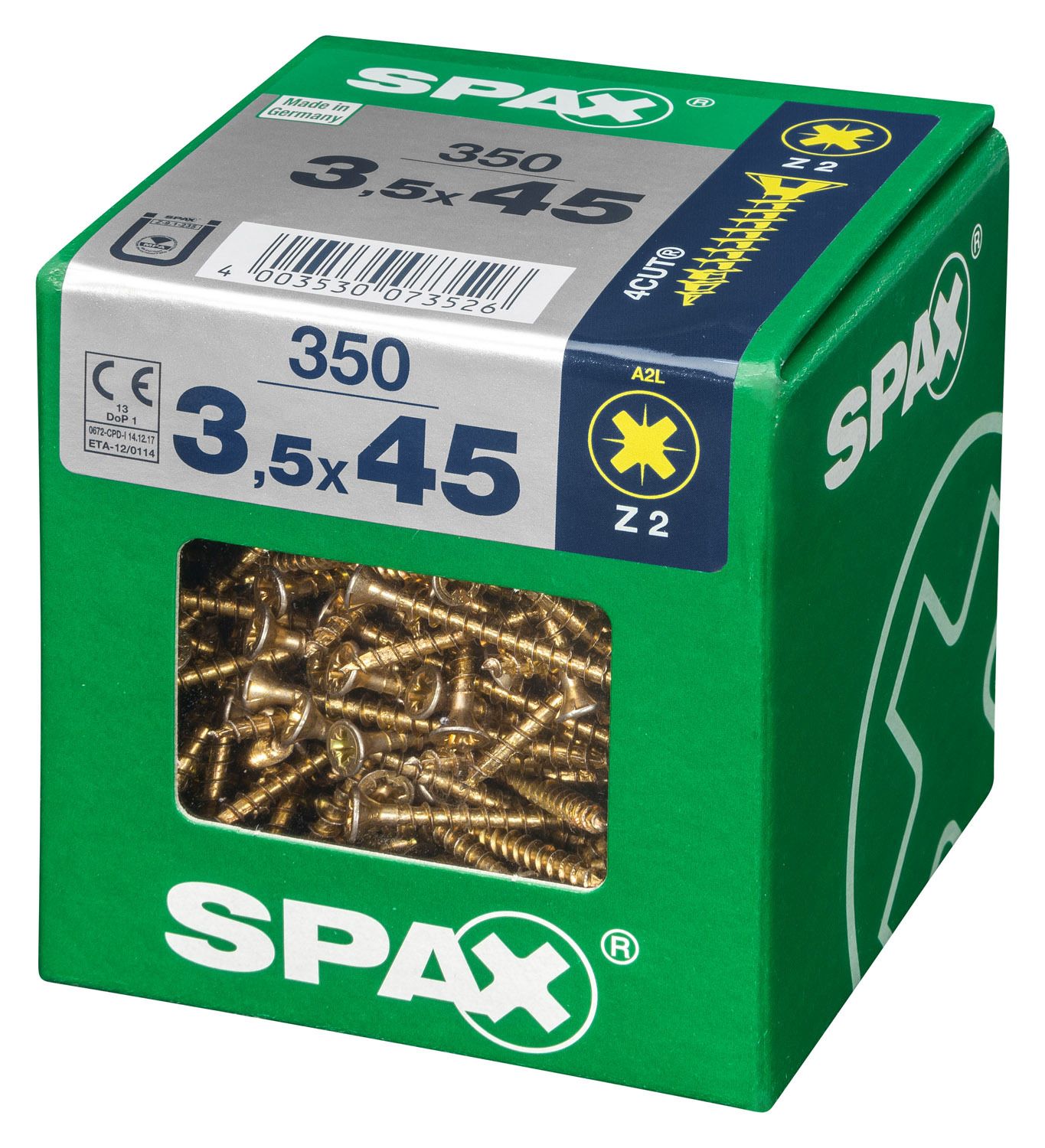 PLANA SPAX Z2 YELLOX XL 350 UD.