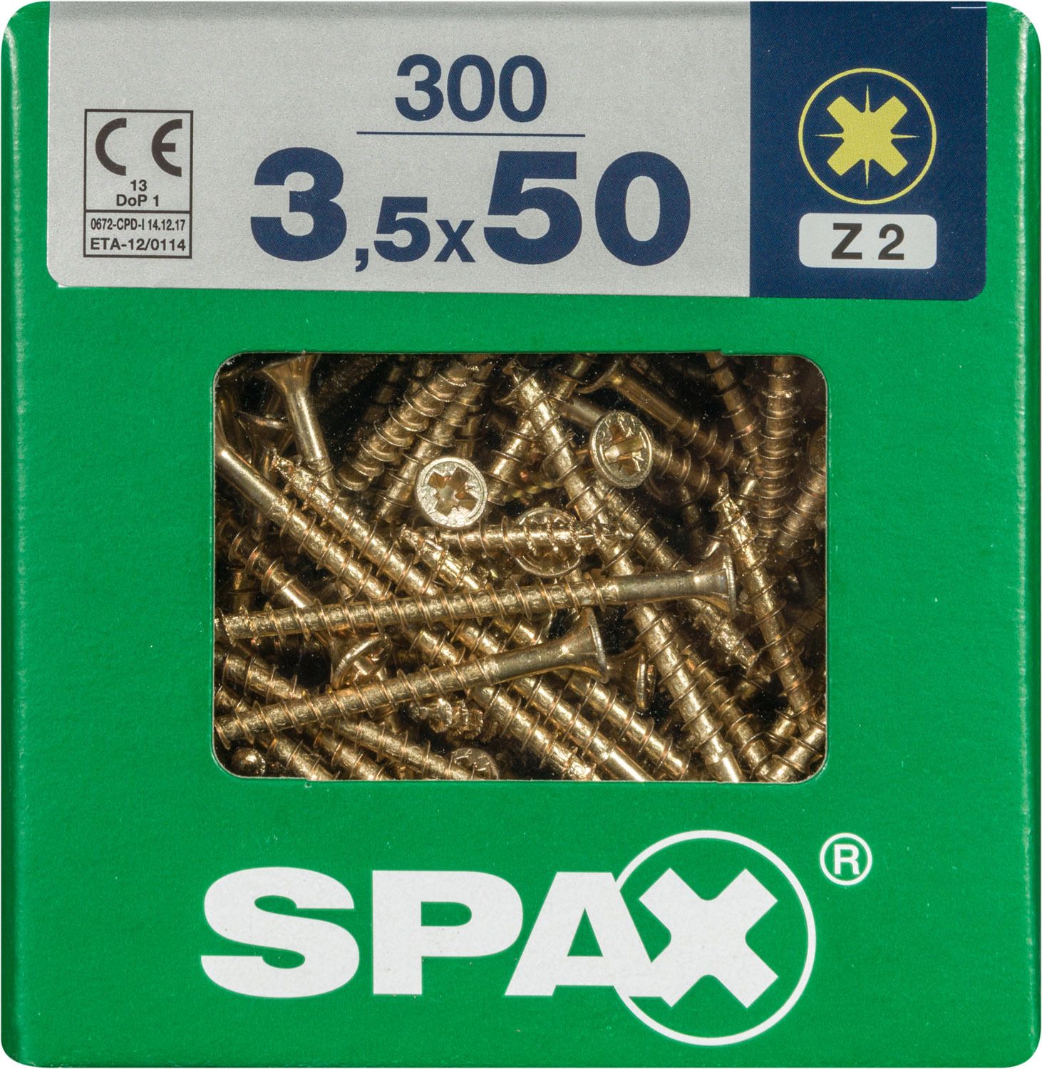 PLANA SPAX Z2 YELLOX L 300 UD.