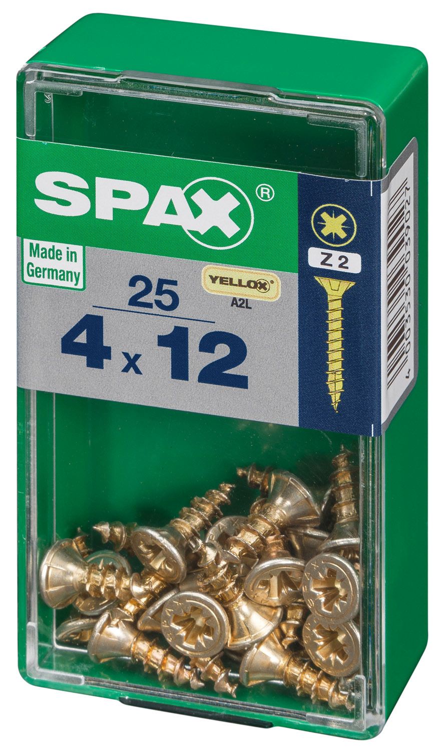 PLANA SPAX Z2 YELLOX S 25 UD.