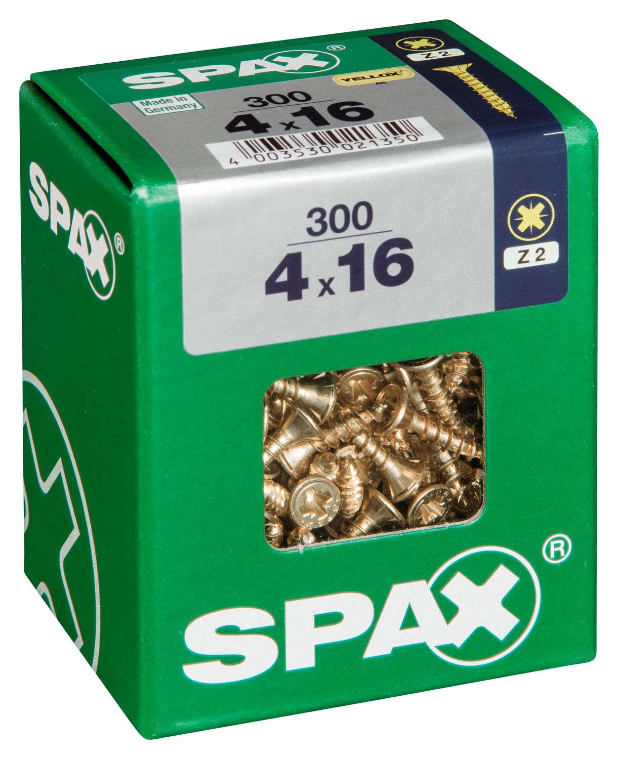 PLANA SPAX Z2 YELLOX L 300 UD.