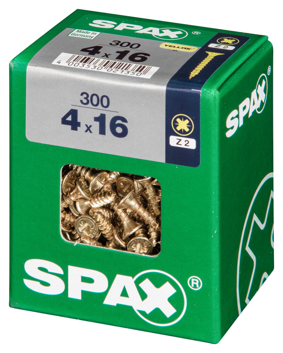 PLANA SPAX Z2 YELLOX L 300 UD.