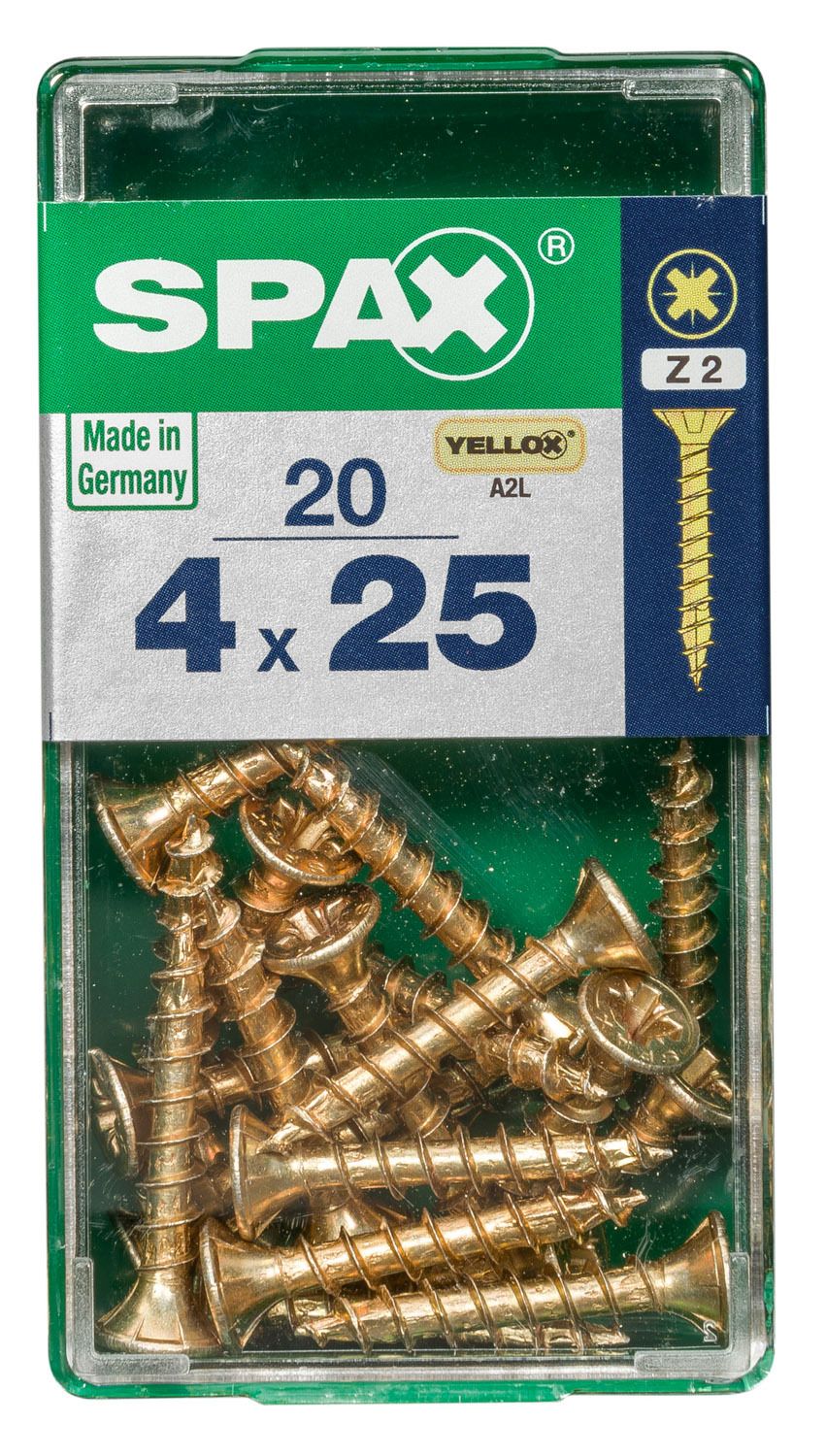 PLANA SPAX Z2 YELLOX S 20 UD.