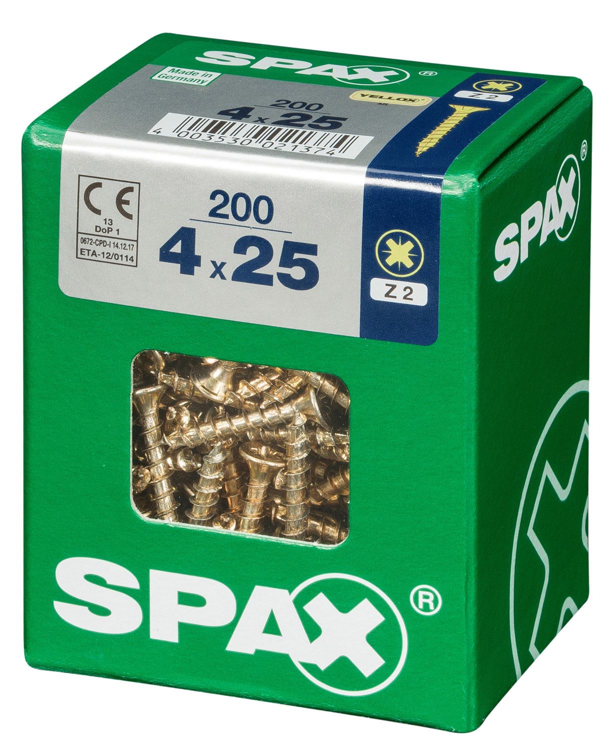 PLANA SPAX Z2 YELLOX L 200 UD.