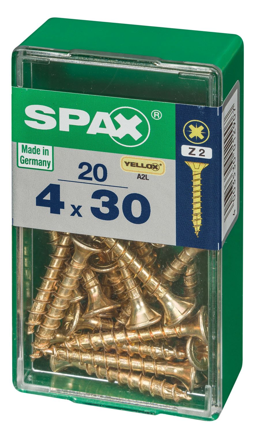 PLANA SPAX Z2 YELLOX S 20 UD.