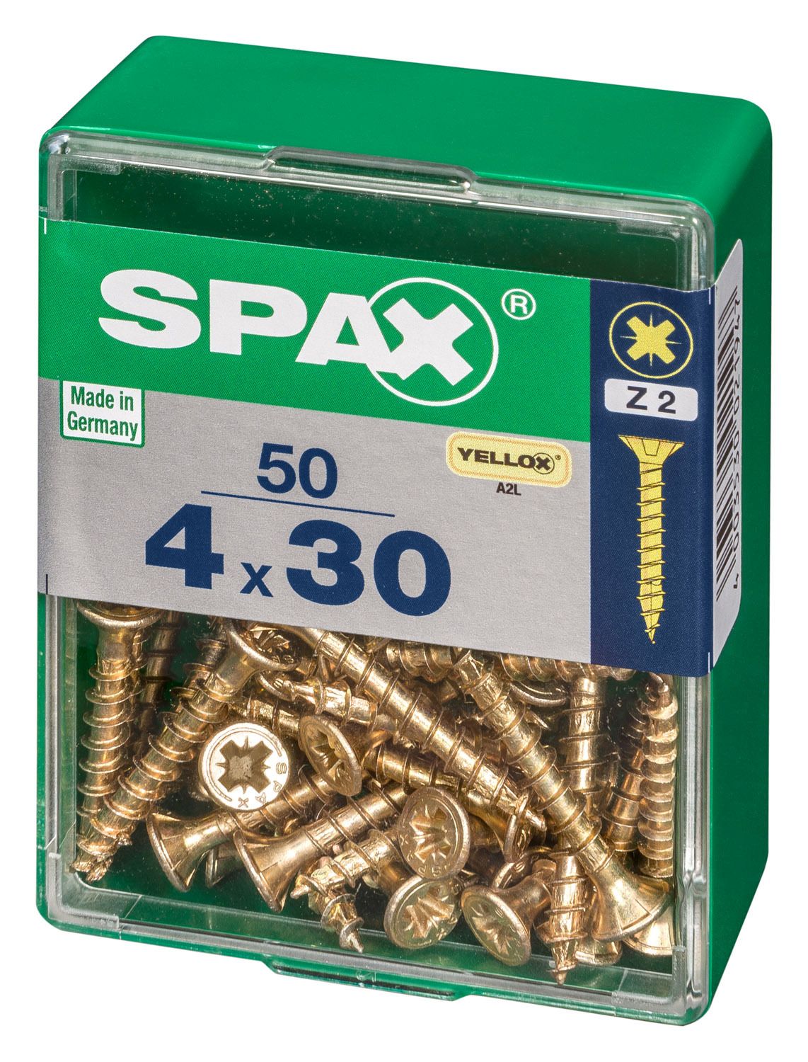 PLANA SPAX Z2 YELLOX M 50 UD.