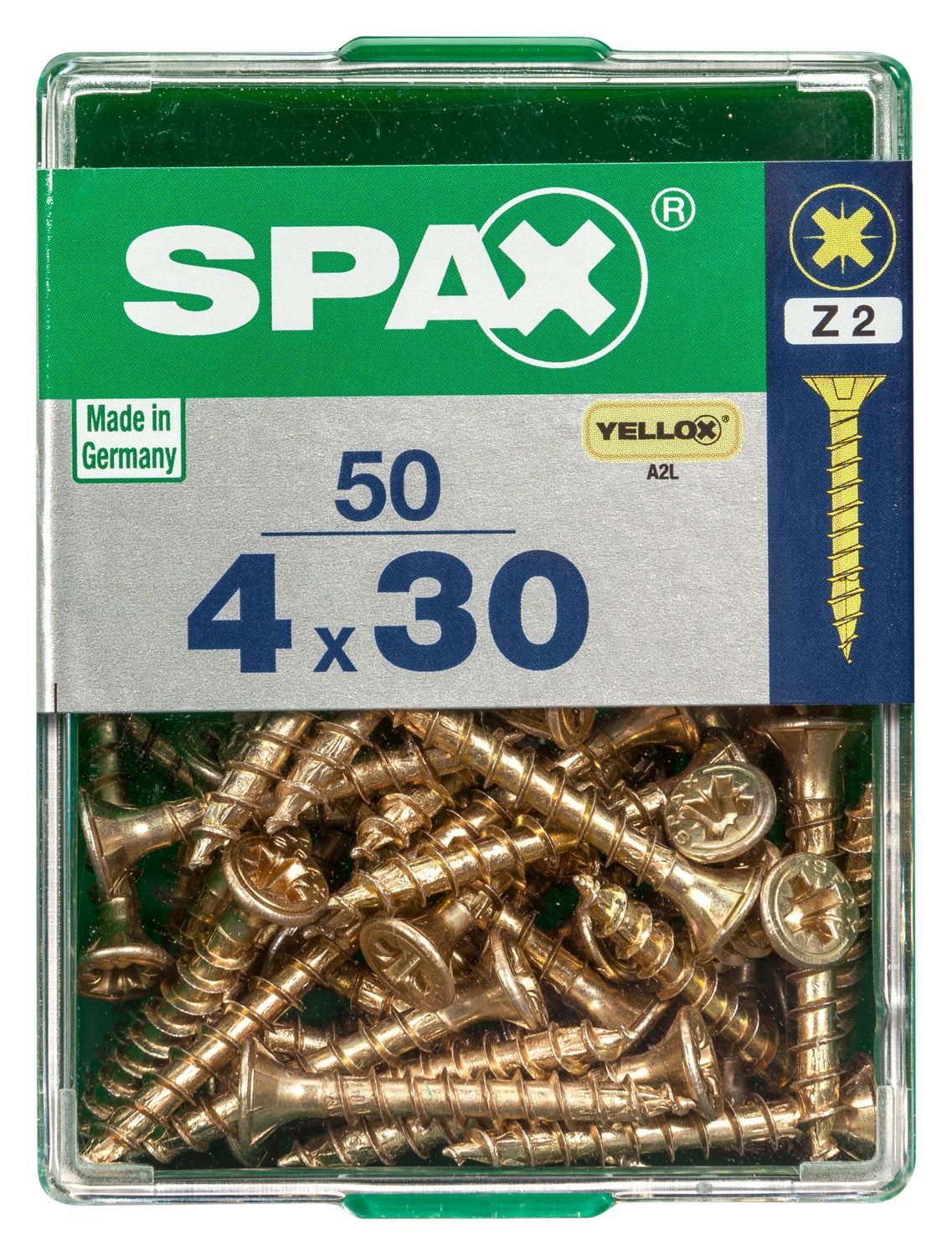 PLANA SPAX Z2 YELLOX M 50 UD.