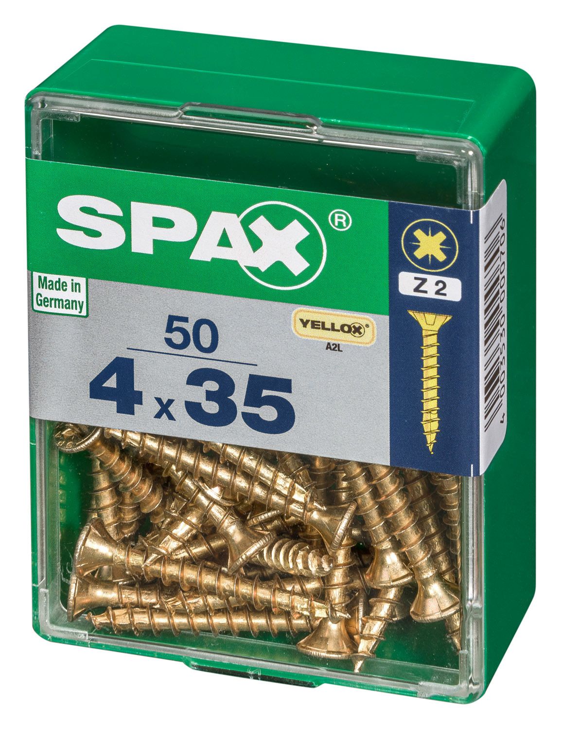 PLANA SPAX Z2 YELLOX M 50 UD.