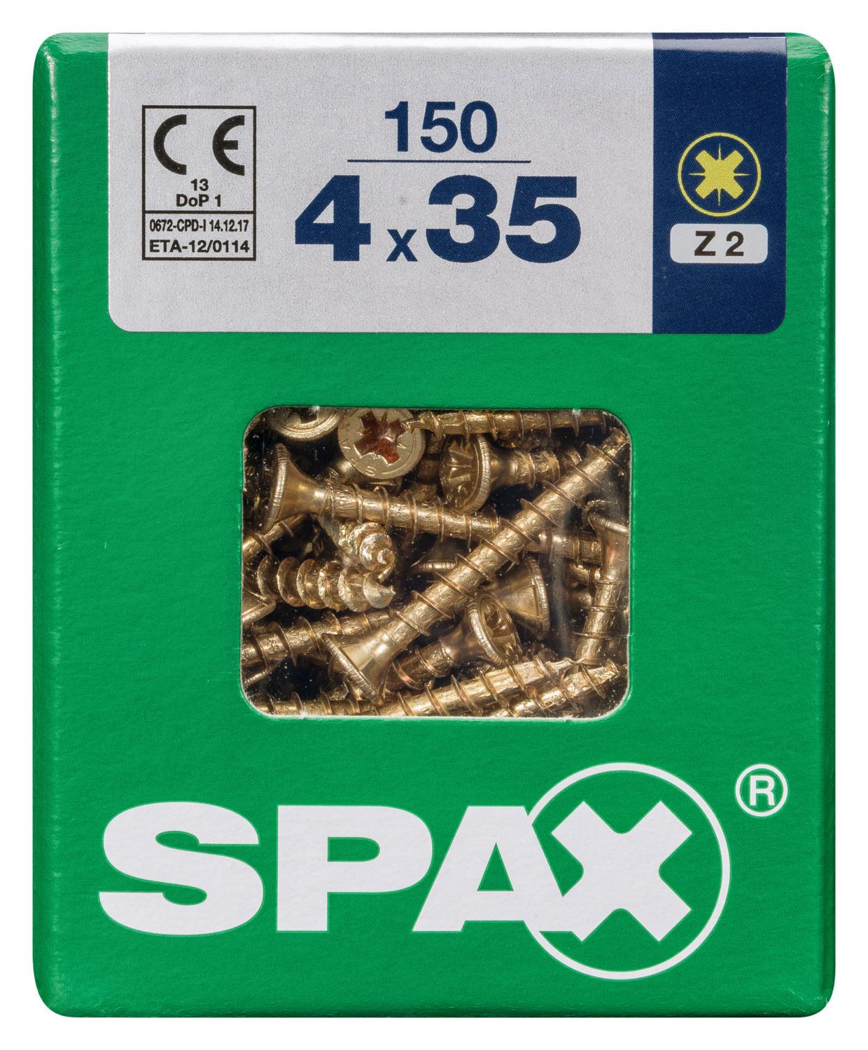 PLANA SPAX Z2 YELLOX L 150 UD.