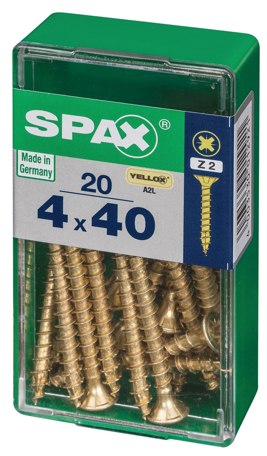 PLANA SPAX Z2 YELLOX S 20 UD.
