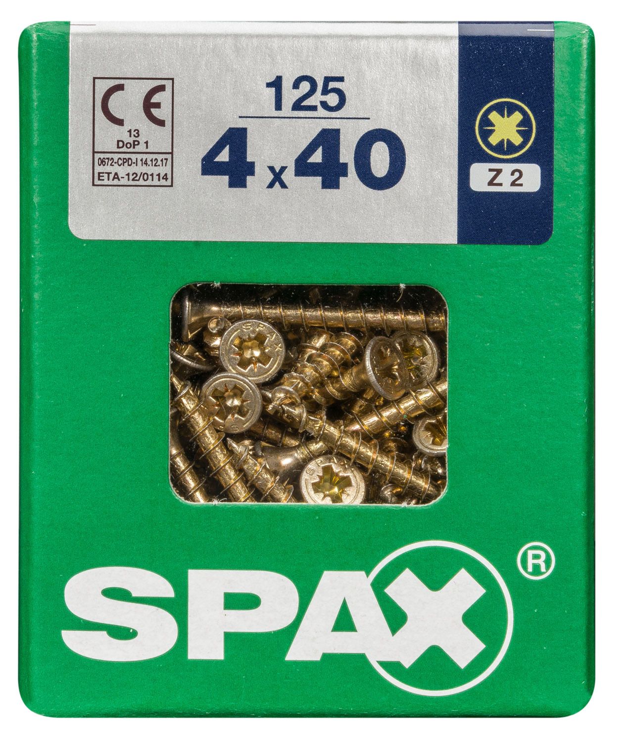 PLANA SPAX Z2 YELLOX L 125 UD.