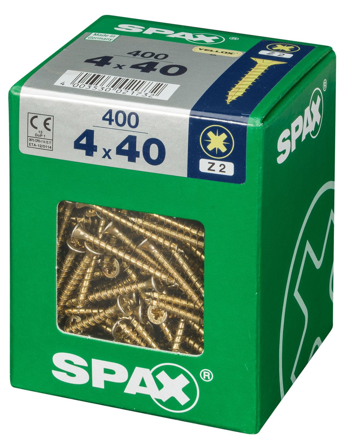 PLANA SPAX Z2 YELLOX XL 400 UD.