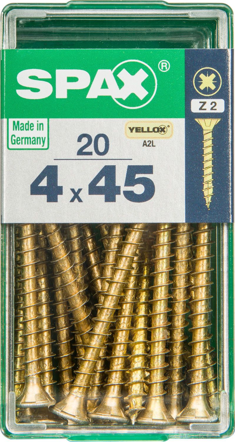 PLANA SPAX Z2 YELLOX S 20 UD.