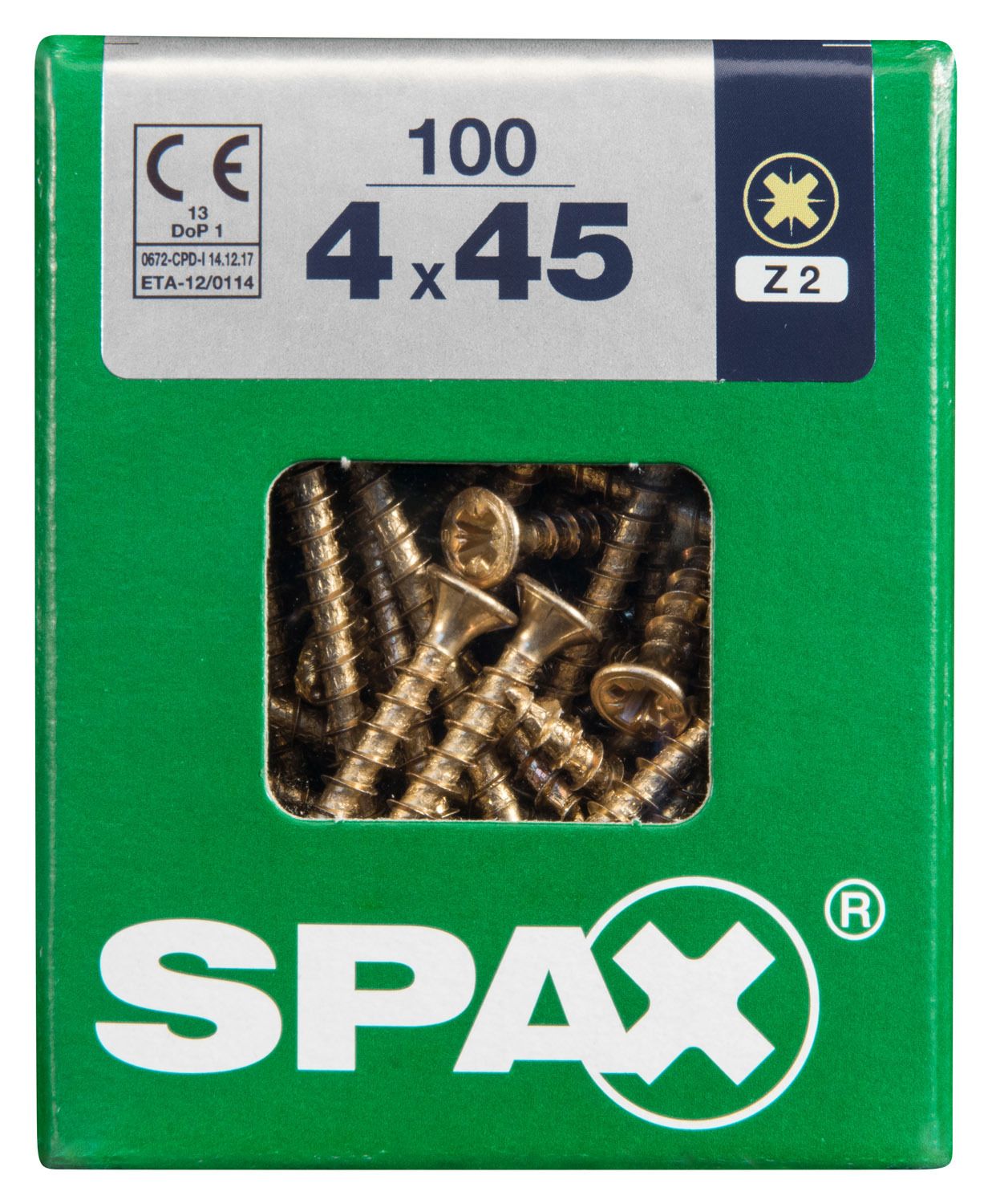 PLANA SPAX Z2 YELLOX L 100 UD.