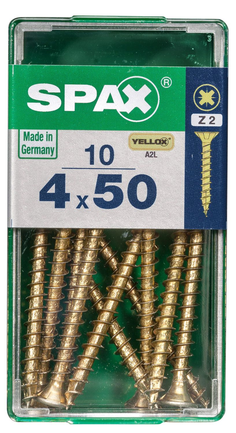 PLANA SPAX Z2 YELLOX S 10 UD.