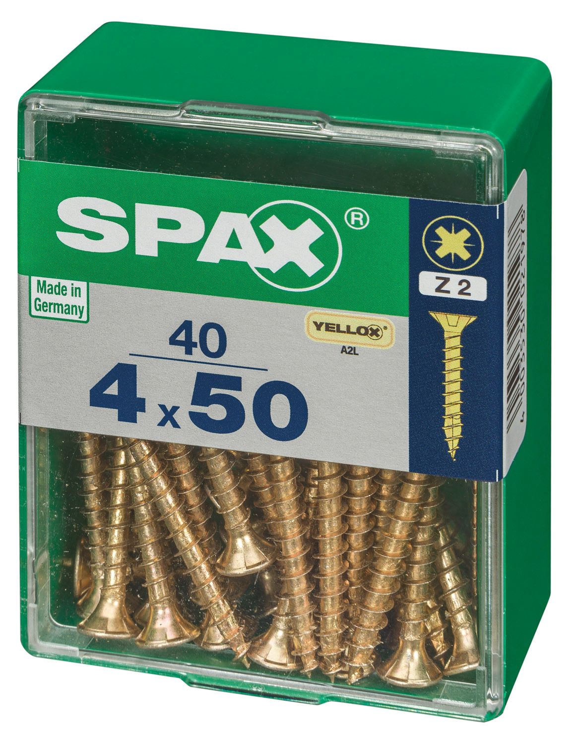 PLANA SPAX Z2 YELLOX M 40 UD.