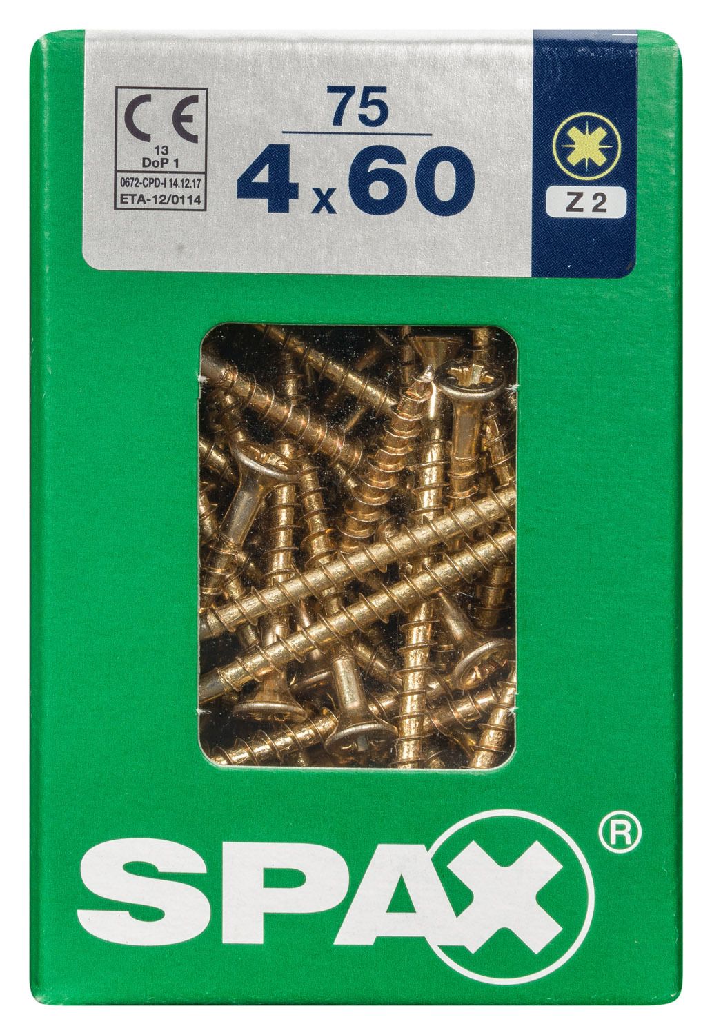 PLANA SPAX Z2 YELLOX L 75 UD.