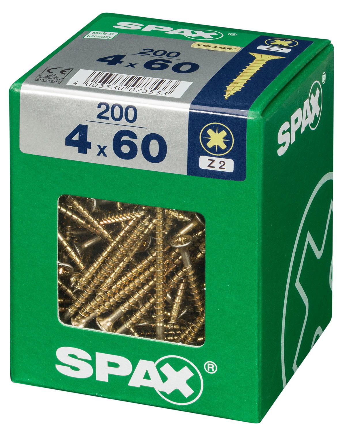 PLANA SPAX Z2 YELLOX XL 200 UD.