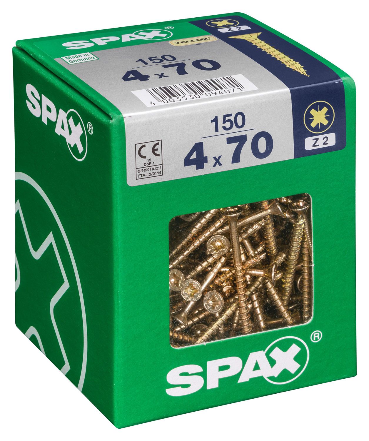 PLANA SPAX Z2 YELLOX XL 150 UD.