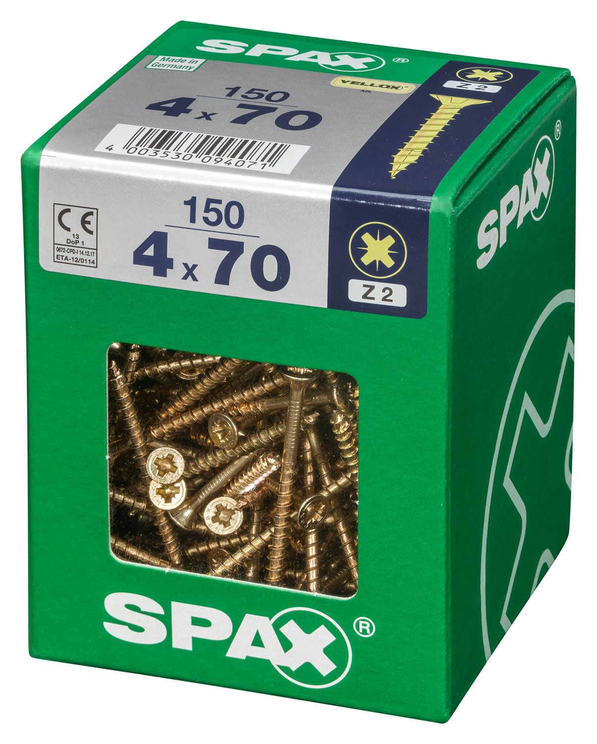 PLANA SPAX Z2 YELLOX XL 150 UD.