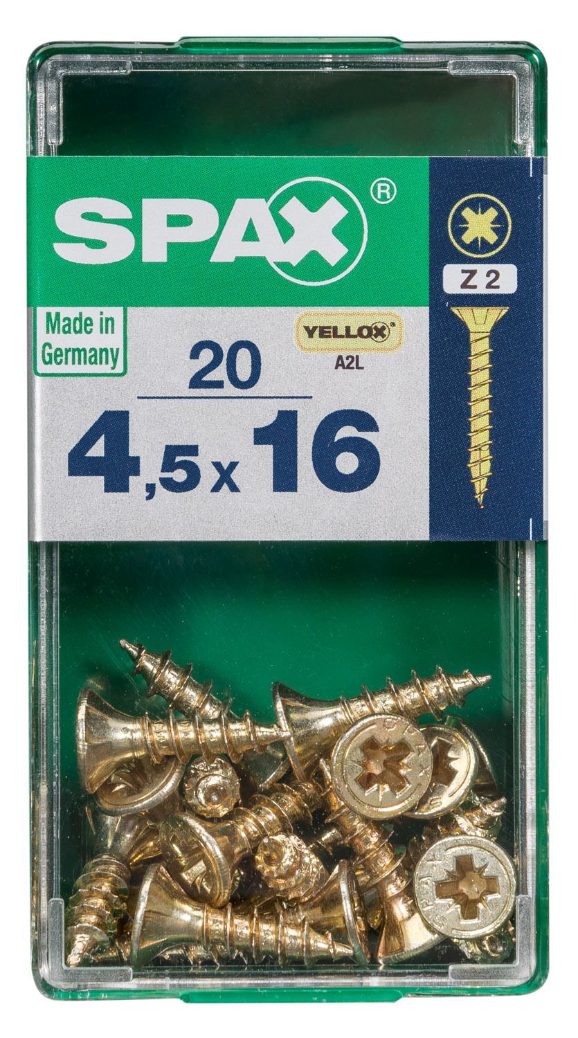 PLANA SPAX Z2 YELLOX S 20 UD.