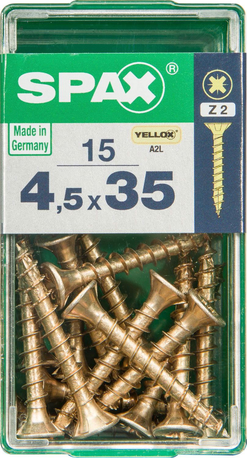 PLANA SPAX Z2 YELLOX S 15 UD.