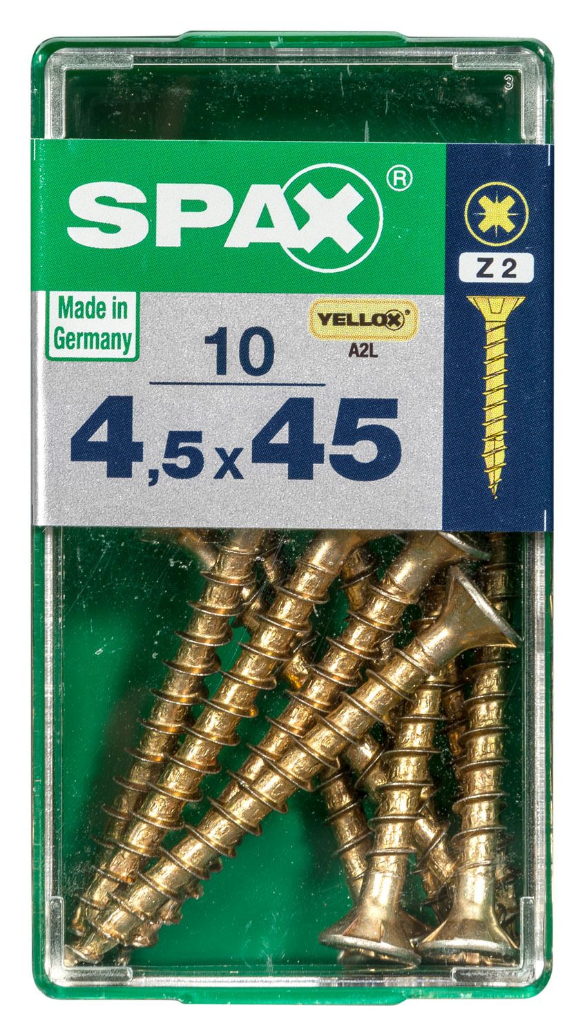 PLANA SPAX Z2 YELLOX S 10 UD.
