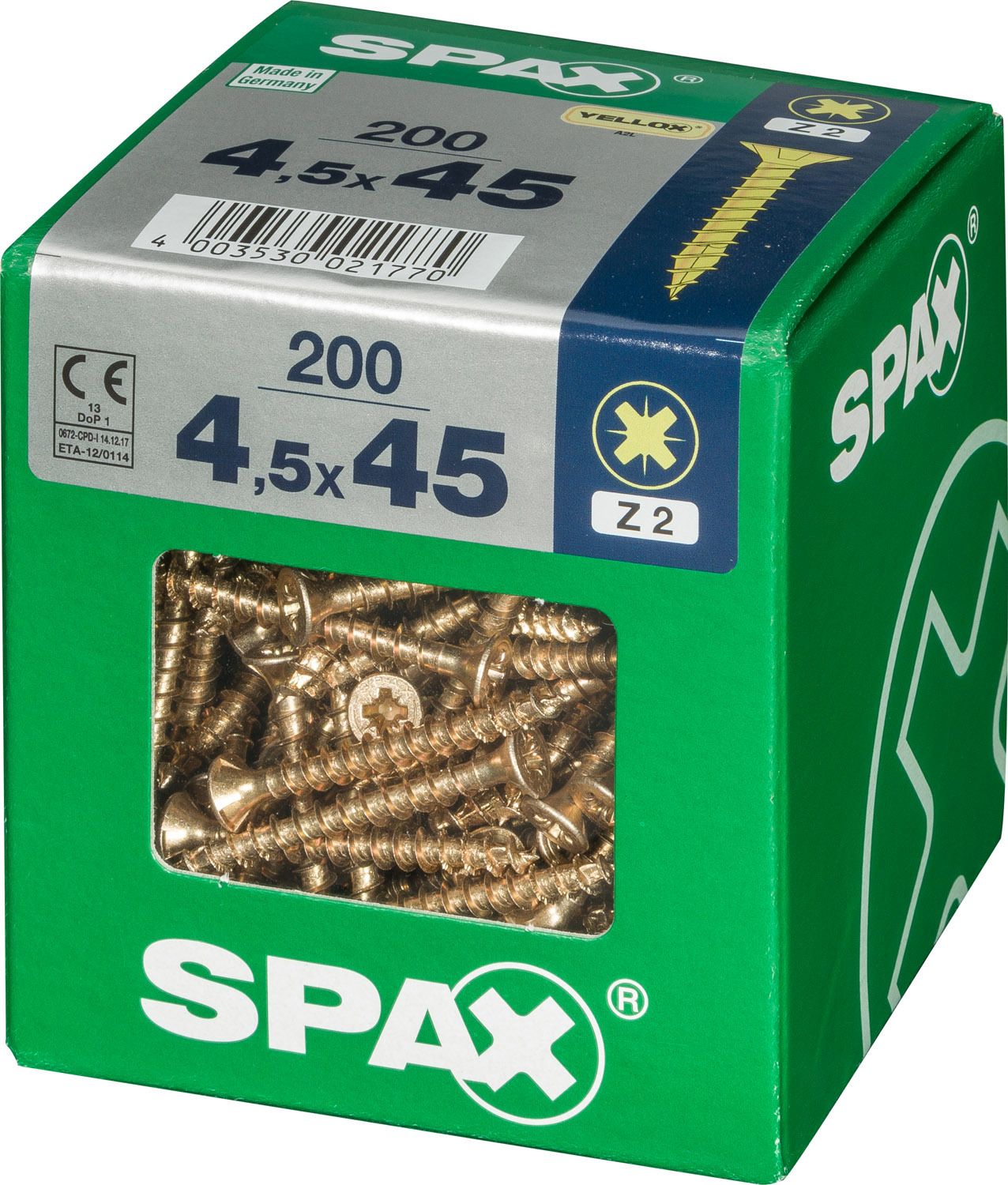 PLANA SPAX Z2 YELLOX XL 200 UD.