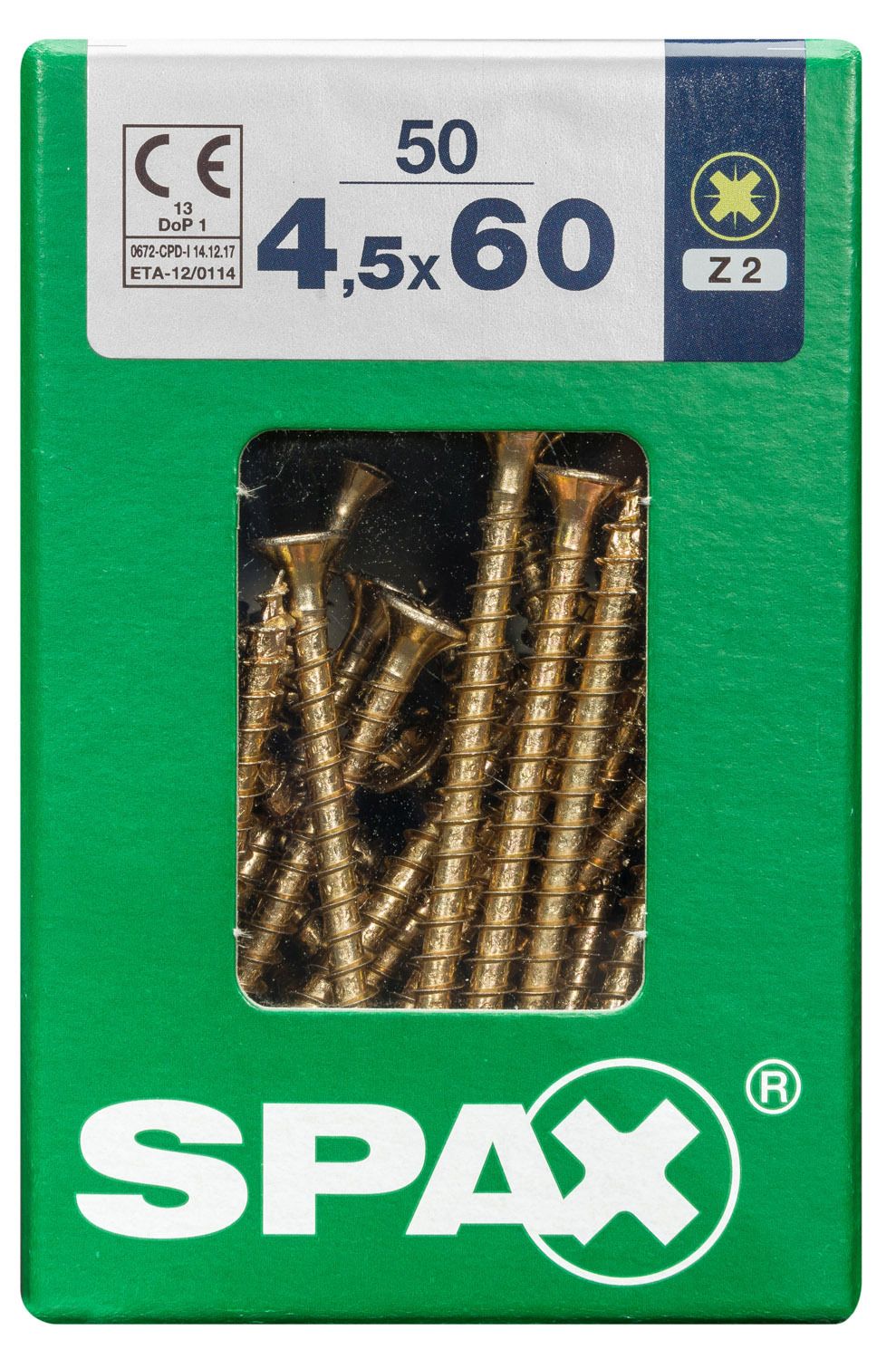 PLANA SPAX Z2 YELLOX L 50 UD.