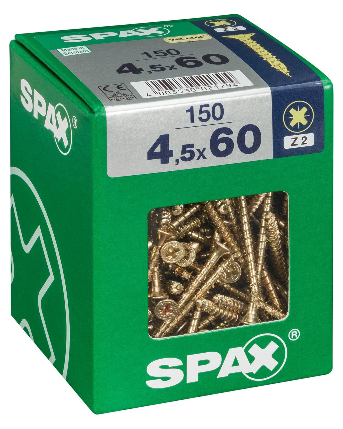 PLANA SPAX Z2 YELLOX XL 150 UD.