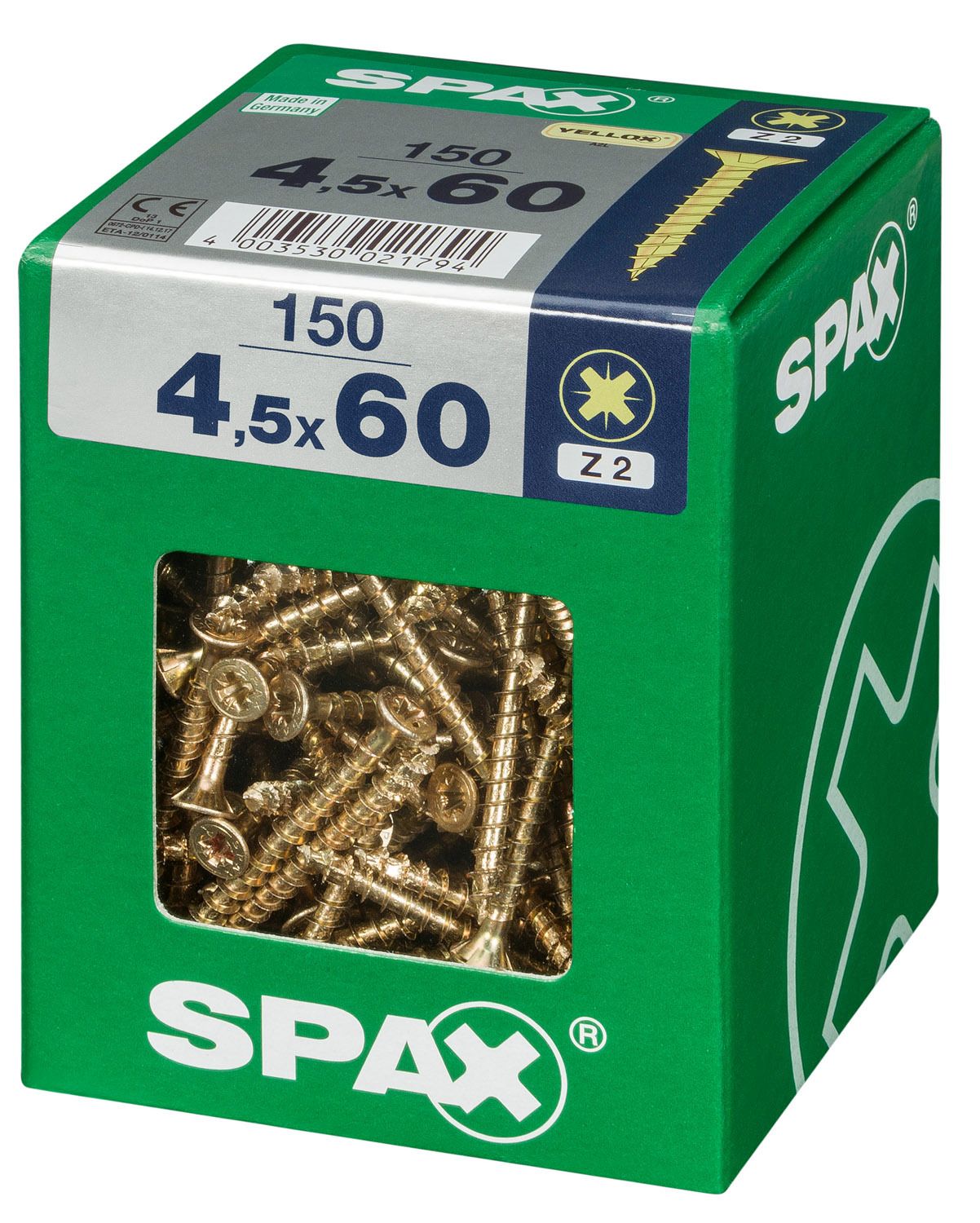 PLANA SPAX Z2 YELLOX XL 150 UD.