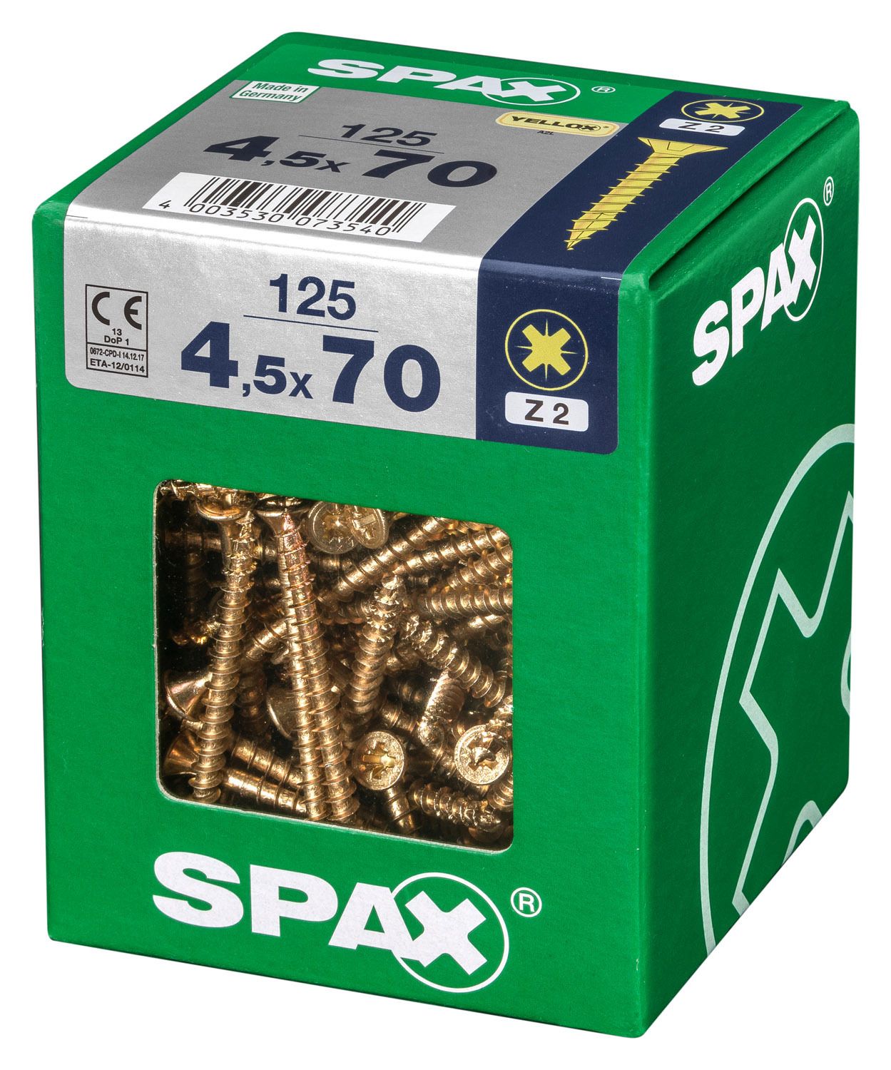 PLANA SPAX Z2 YELLOX XL 125 UD.