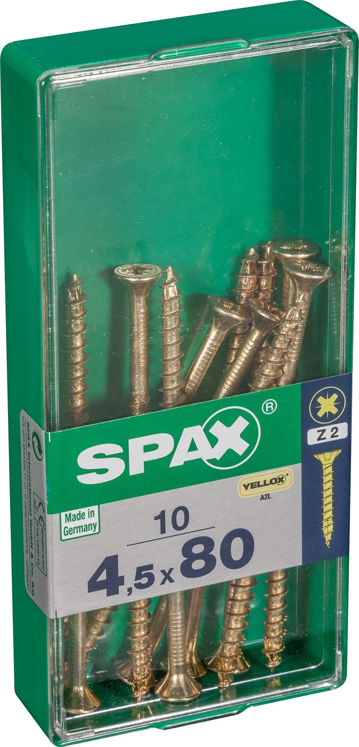 PLANA SPAX Z2 YELLOX M 10 UD.