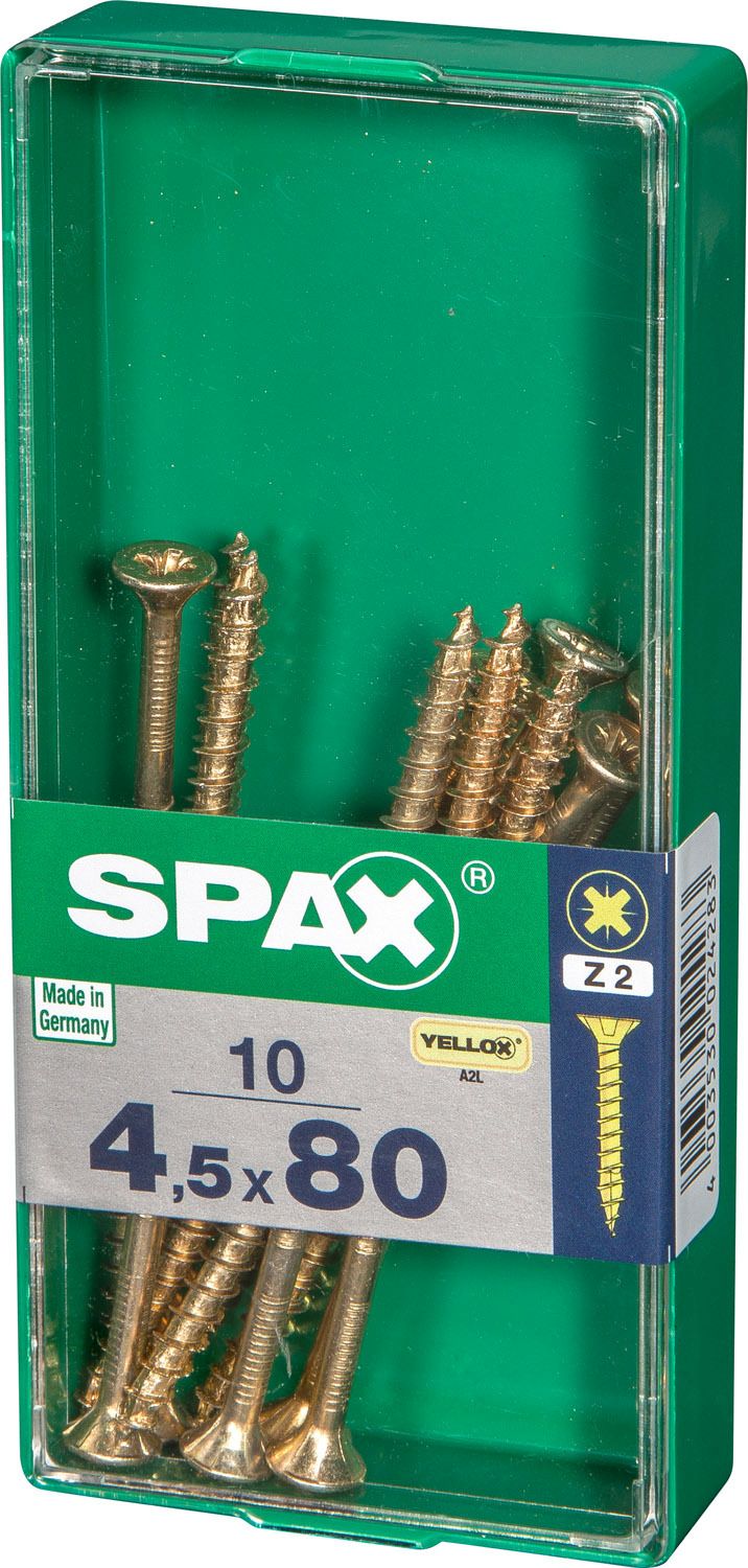 PLANA SPAX Z2 YELLOX M 10 UD.