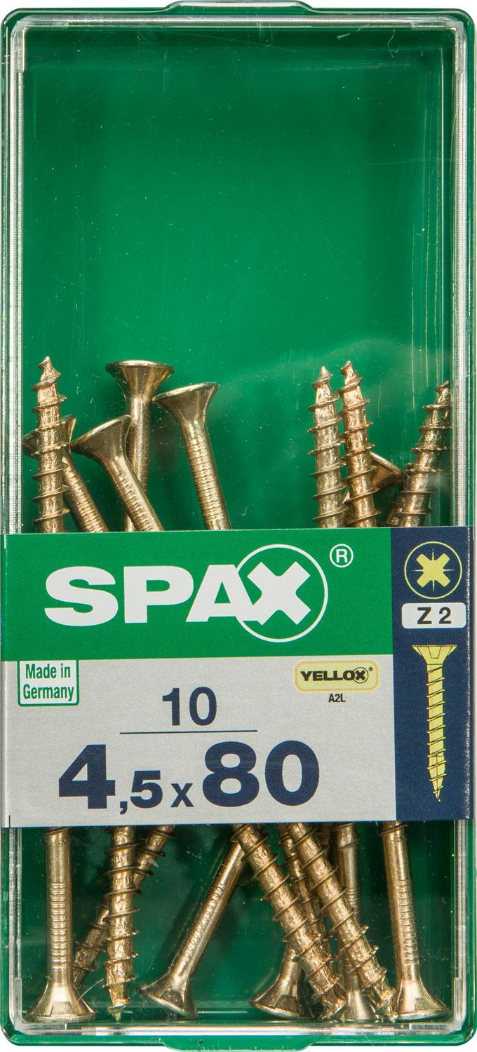 PLANA SPAX Z2 YELLOX M 10 UD.